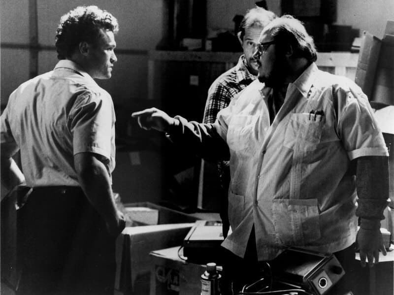 Michael speaking to Director 
Richard Fire